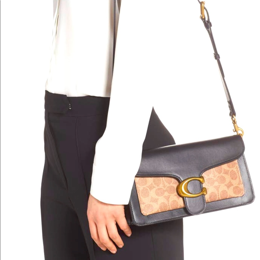 Tabby Signature Coated Canvas & Leather Crossbody Bag Gem